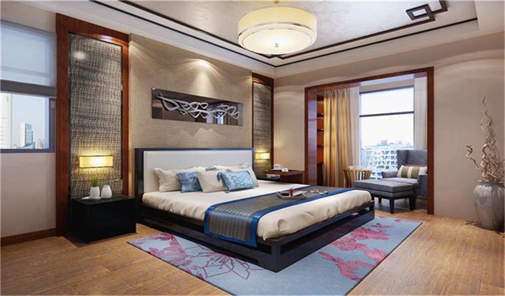 龍湖九里晴川-現(xiàn)代簡(jiǎn)約-臥室設(shè)計(jì)效果圖
