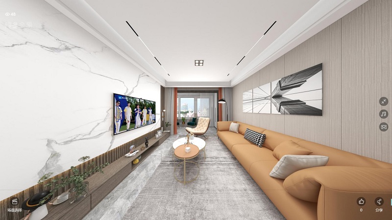 龍湖九里晴川-現(xiàn)代簡約-臥室設(shè)計效果圖