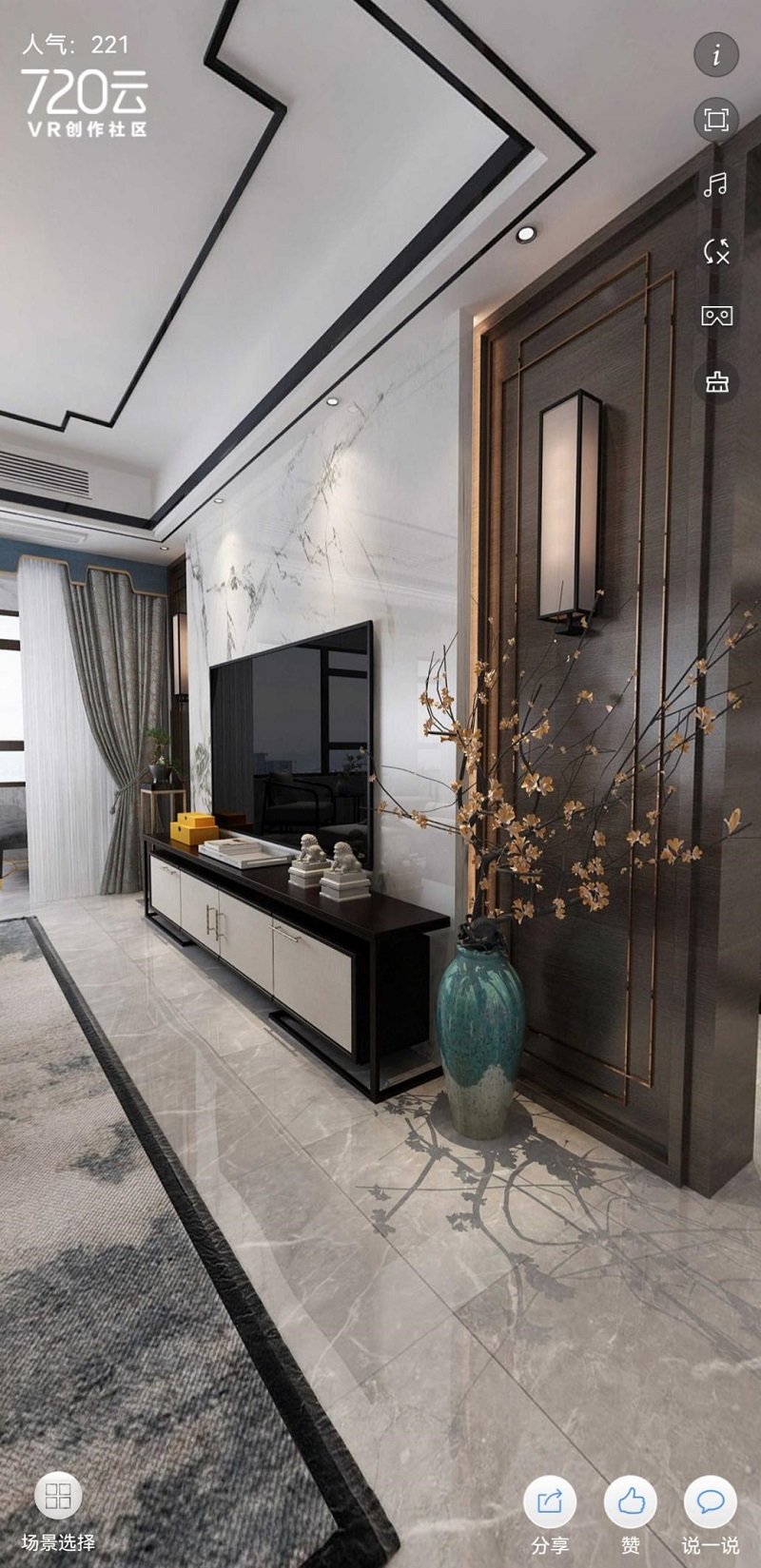 龍湖九里晴川-現(xiàn)代簡約-臥室設(shè)計效果圖