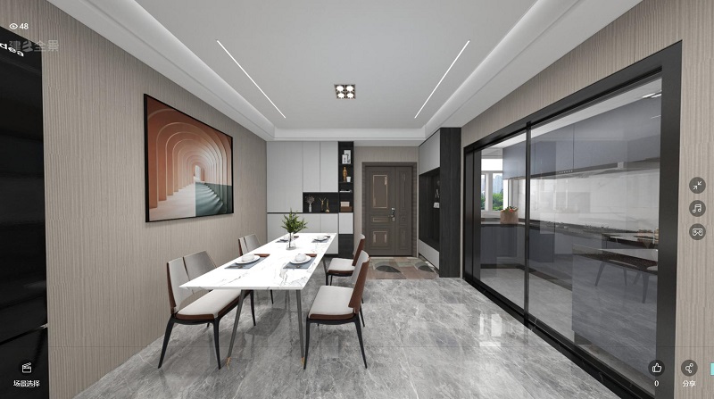 龍湖九里晴川-現(xiàn)代簡約-臥室設(shè)計效果圖