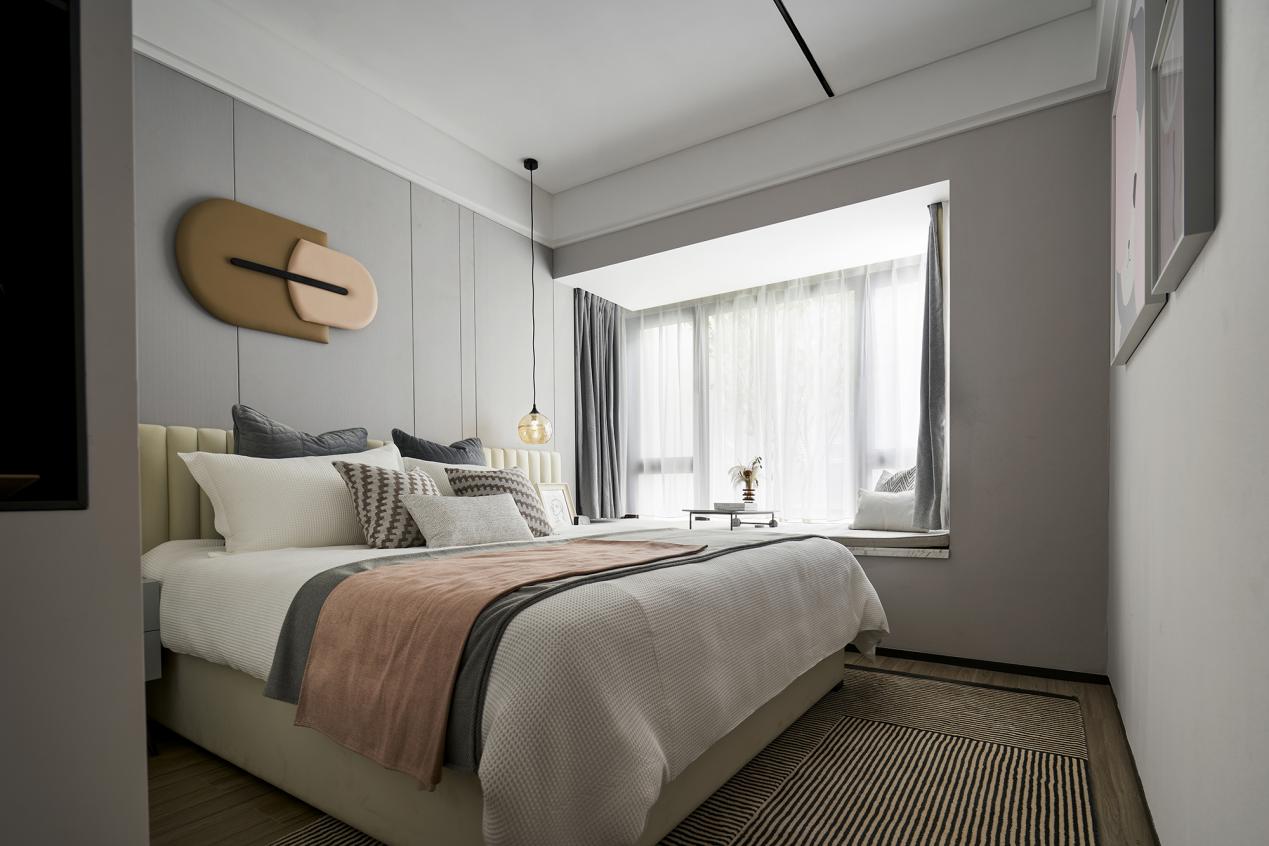 龍湖九里晴川-現(xiàn)代簡約-臥室設計效果圖